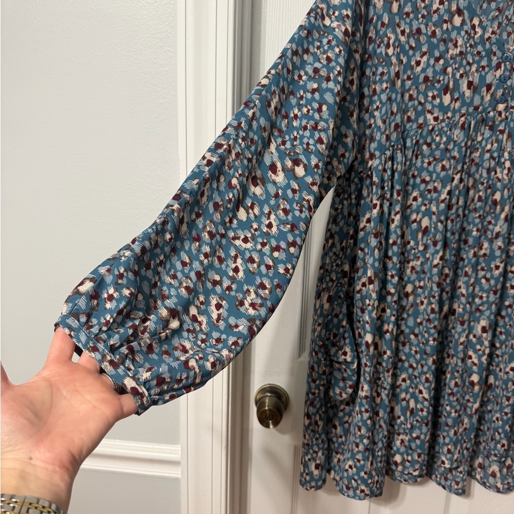 Leopard Umgee Flowy Dress Sz L - Picture 4 of 8